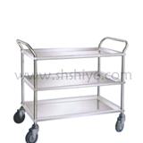 三層彎扶手治療車