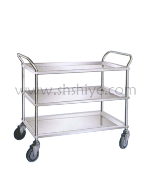 三層彎扶手治療車